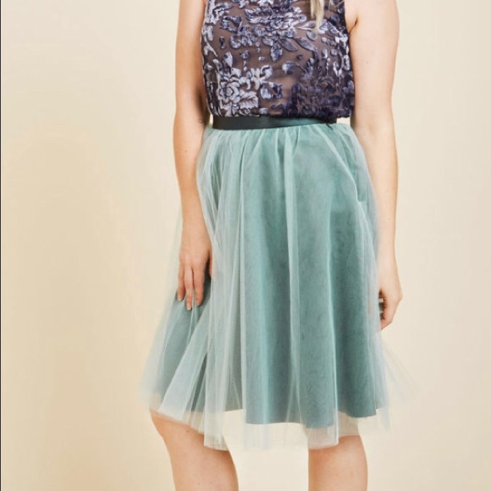 Mint Tulle Skirt - NEW